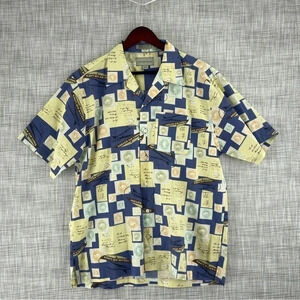 Cutter & Buck mens size Medium short sleeve button down shirt 0986